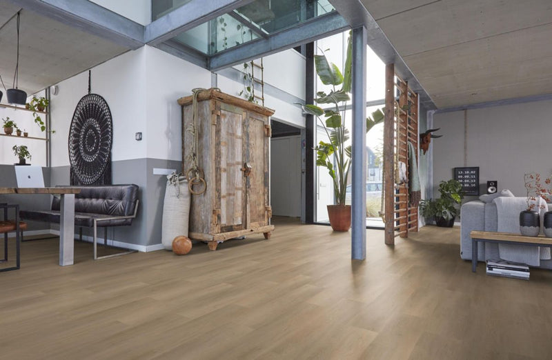 Floorlife Newham Beige - Rechte Plank - Dryback - Plak PVC Vloer