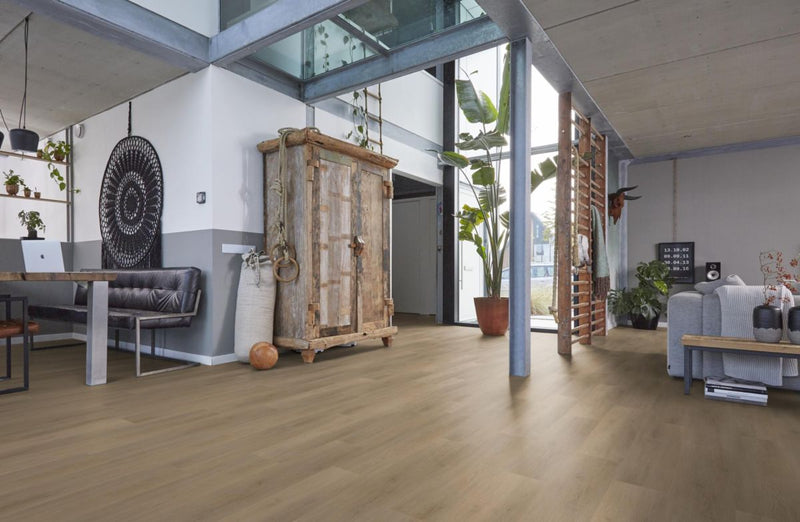 Floorlife Newham Natural Oak - Rechte Plank - Dryback - Plak PVC Vloer