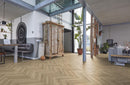 Floorlife YUP Herringbone Beige - Visgraat PVC - Dryback - Plak PVC Vloer