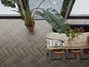 Floorlife YUP Herringbone Dark Grey - Visgraat PVC - Dryback - Plak PVC Vloer