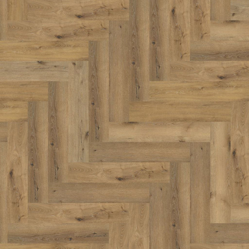 Floorlife YUP Herringbone Dark Oak - Visgraat PVC - Dryback - Plak PVC Vloer