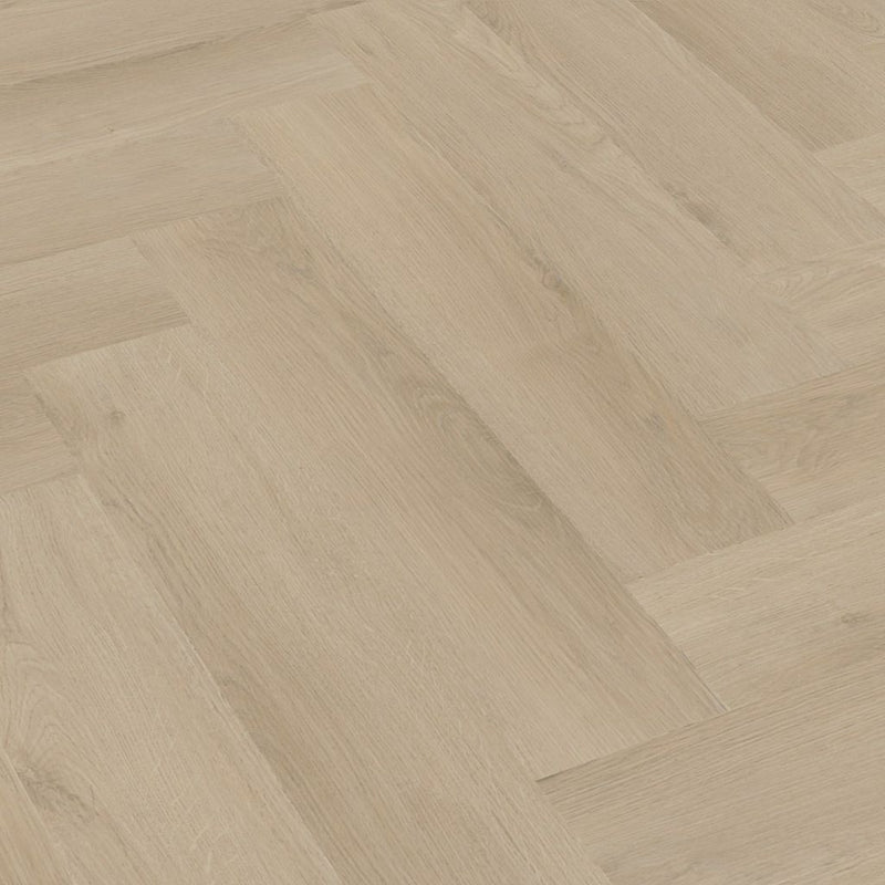 Floorlife YUP Merton Herringbone Beige - Visgraat PVC - Dryback - Plak PVC Vloer